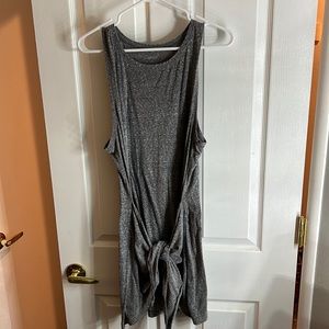 Comfy tank top dress with tie front